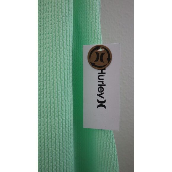 Hurley HC0134 Womens Sz L Mint Green Textured Beach Mini Tank Dress Cover Up $65 - Picture 3 of 9